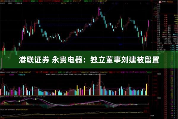 港联证券 永贵电器：独立董事刘建被留置