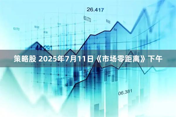 策略股 2025年7月11日《市场零距离》下午
