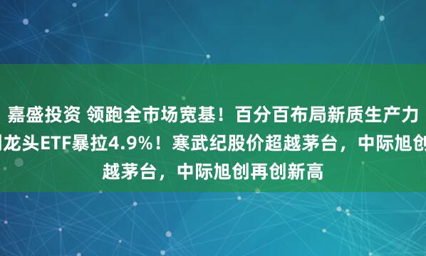 嘉盛投资 领跑全市场宽基！百分百布局新质生产力的——双创龙头ETF暴拉4.9%！寒武纪股价超越茅台，中际旭创再创新高